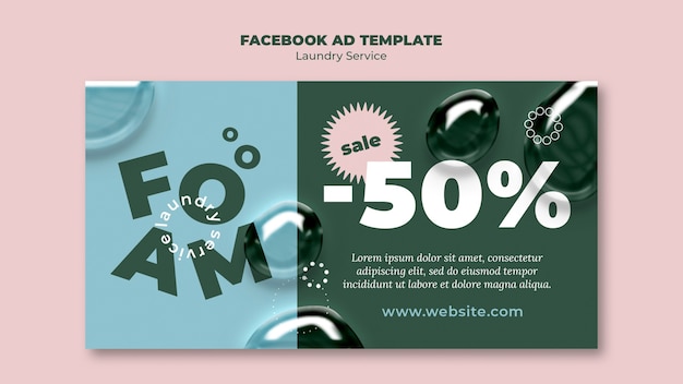 PSD gratuit conception du modèle de service de blanchisserie