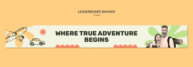 PSD gratuit conception du modèle de voyage