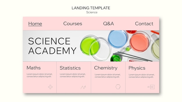 PSD gratuit conception de modèles scientifiques