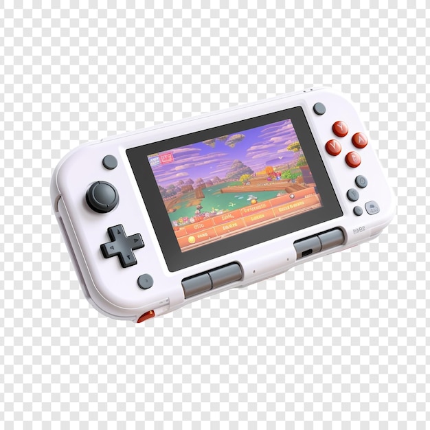 PSD gratuit console de jeu portable 3d vidéo portable isolée sur un fond transparent