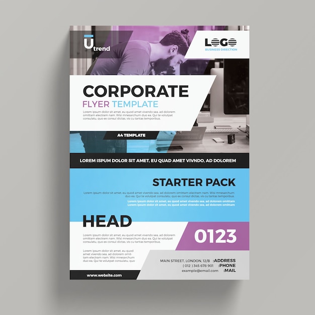 PSD gratuit corporate business flyer