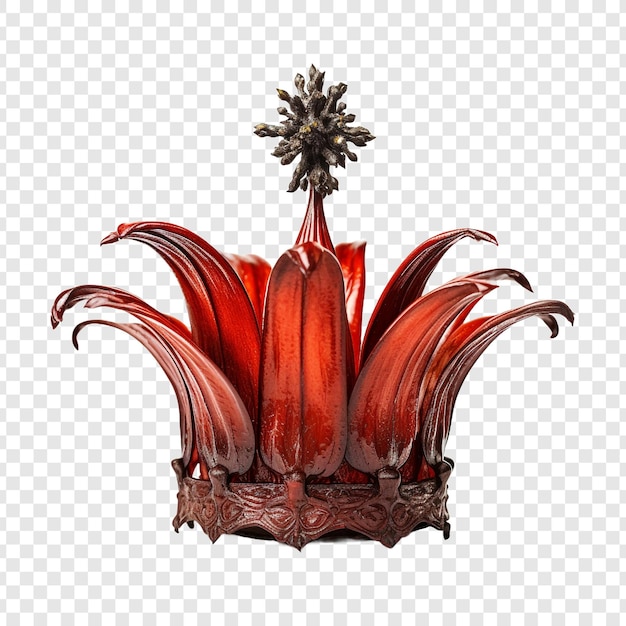 PSD gratuit couronne fleur impériale png isolé sur fond transparent