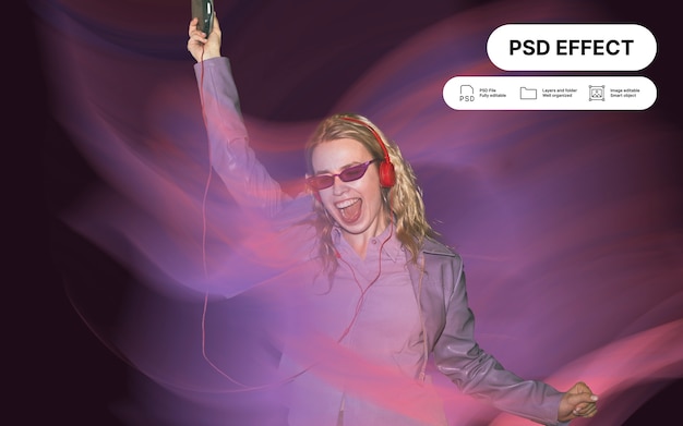 PSD gratuit effet de photo de l'âme floue