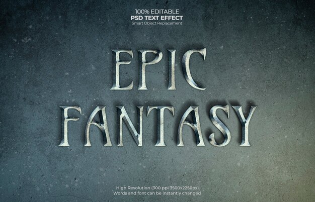 Effet de texte Epic Fantasy