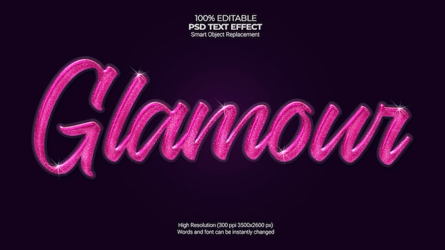 Effet de texte glamour