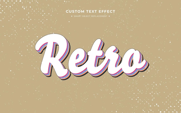 PSD gratuit effet de texte vintage 3d