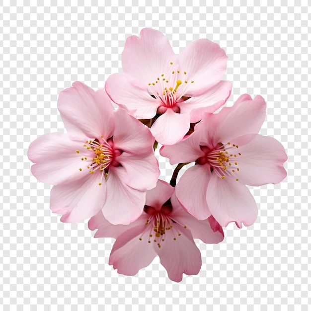 PSD gratuit fleur de cerisier png isolé sur fond transparent