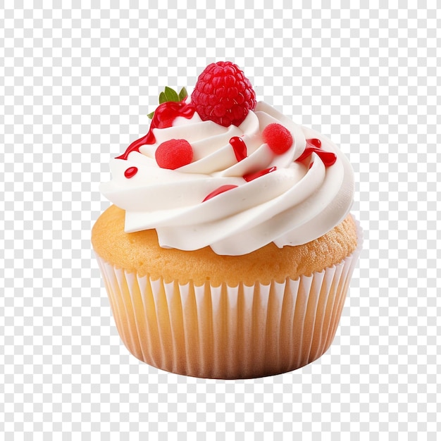 PSD gratuit fraîchement cupcake png isolé sur fond transparent