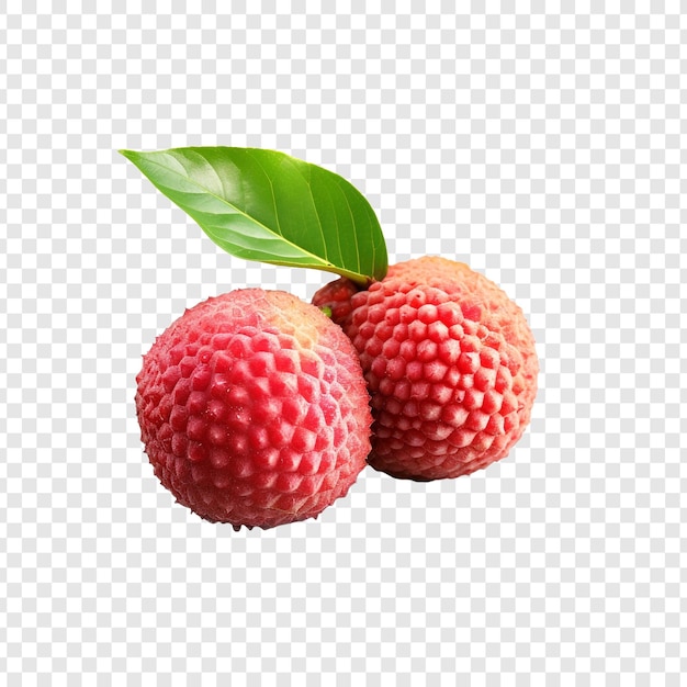 PSD gratuit fruits isolés de litchi sur fond transparent