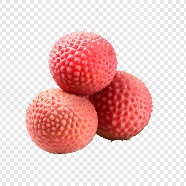 PSD gratuit fruits isolés de litchi sur fond transparent