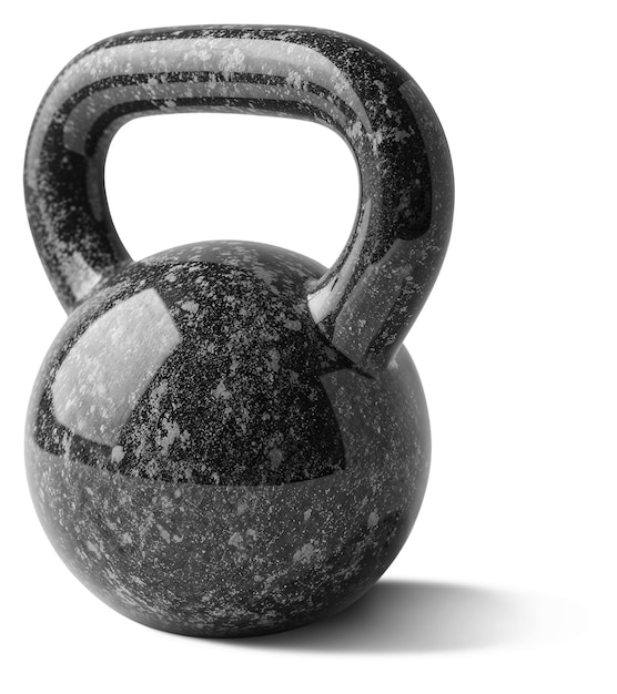 PSD gratuit en gros plan sur le kettlebell noir