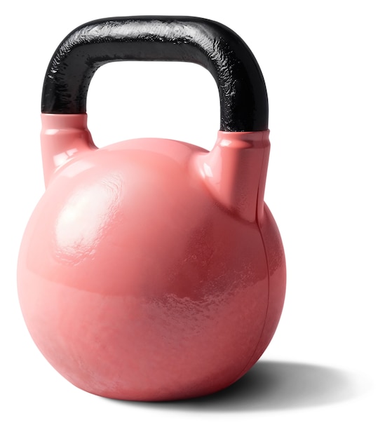 PSD gratuit un gros plan sur le kettlebell rose