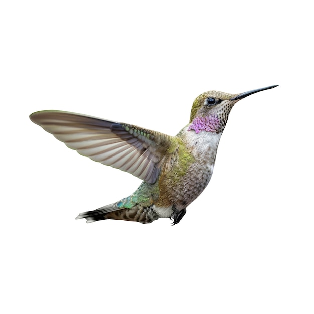 PSD gratuit un gros plan sur le mignon colibri