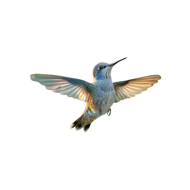 PSD gratuit un gros plan sur le mignon colibri