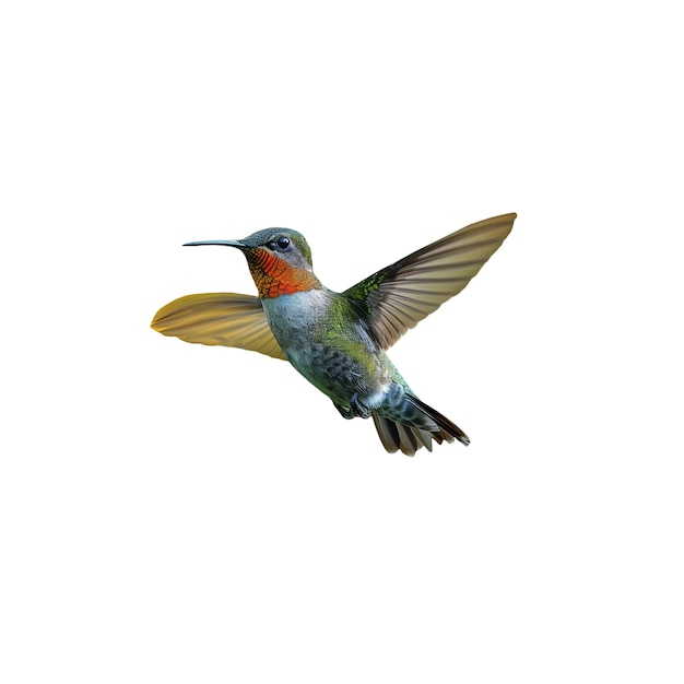 PSD gratuit un gros plan sur le mignon colibri