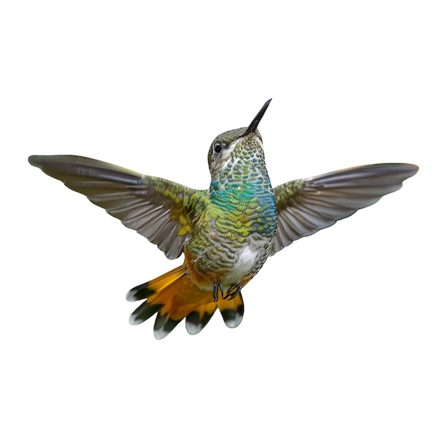 PSD gratuit un gros plan sur le mignon colibri