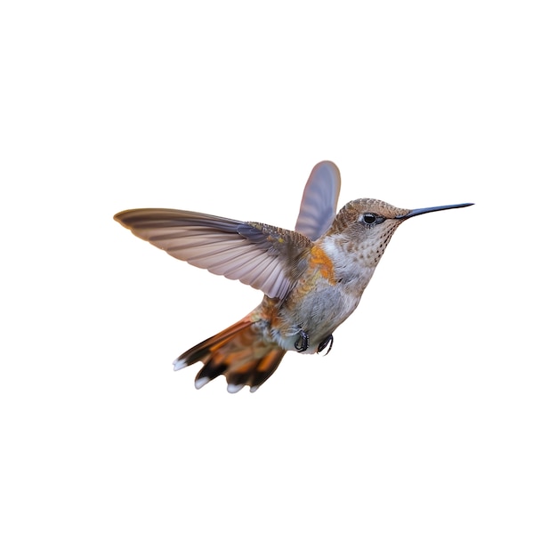 PSD gratuit un gros plan sur le mignon colibri