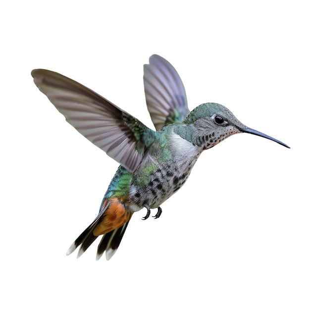 PSD gratuit un gros plan sur le mignon colibri