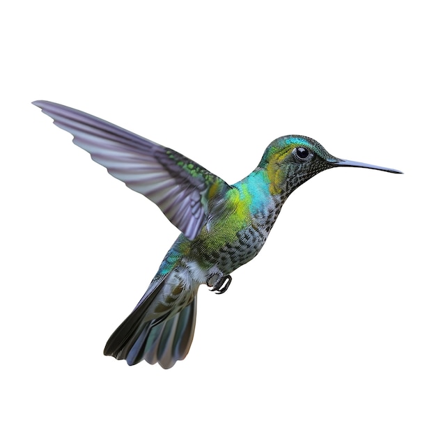 PSD gratuit un gros plan sur le mignon colibri