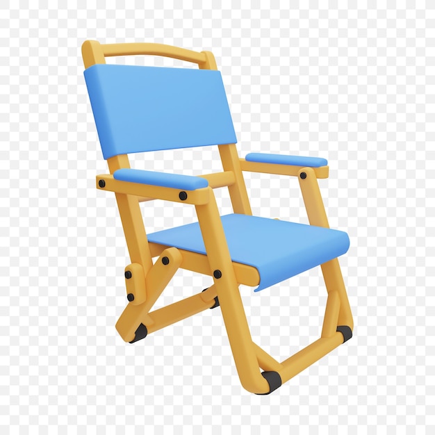 PSD gratuit icône de décoration de maison fauteuil fauteuil illustration de rendu 3d isolé