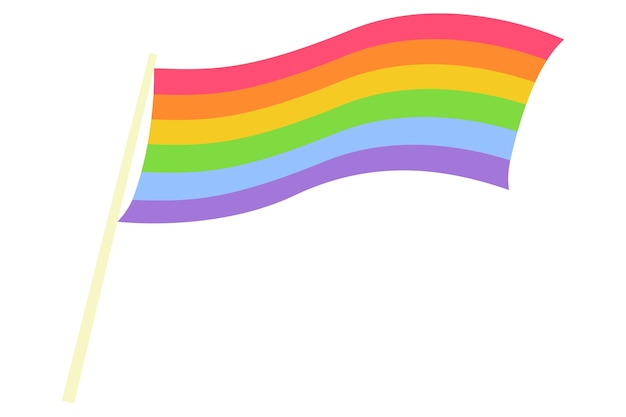 PSD gratuit illustration du drapeau arc-en-ciel