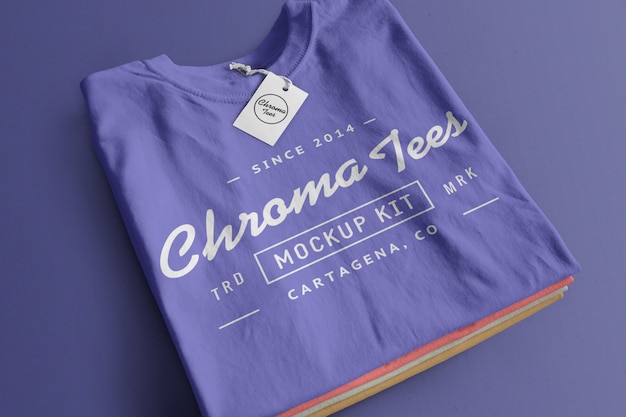 PSD gratuit maquette de tshirt chromatees 8