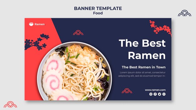 Meilleur modèle de bannière de ramen