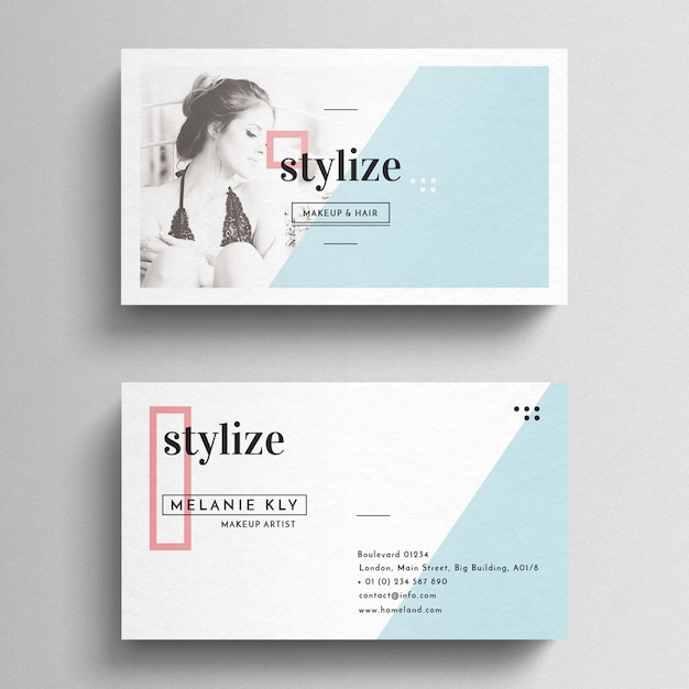 PSD gratuit minimal clean business card tempalte