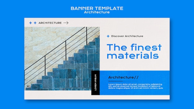 PSD gratuit modèle de bannière d'architecture