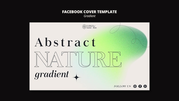 PSD gratuit modèle de couverture facebook de formes dégradées