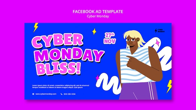 Le modèle de Facebook pour le cyber lundi