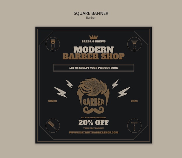 Modèle de service de barbier