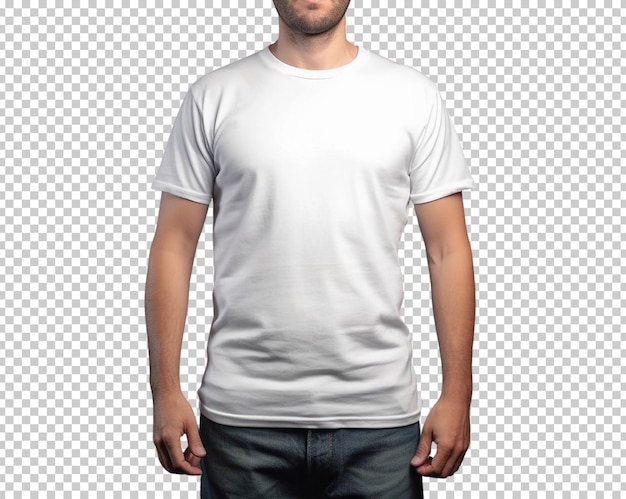 PSD gratuit modèle de tshirt blanc isolé