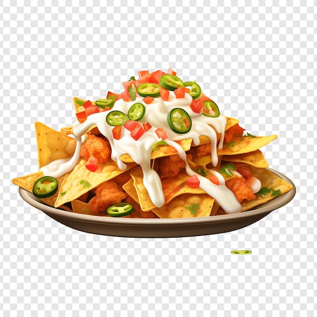 PSD gratuit nachos isolés sur fond transparent