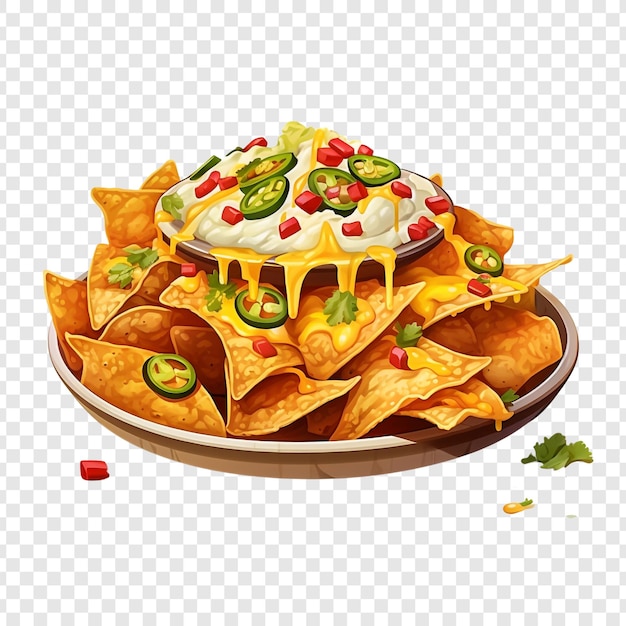 PSD gratuit nachos isolés sur un fond transparent