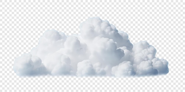 PSD gratuit nuage gonflé isolé png sur fond transparent