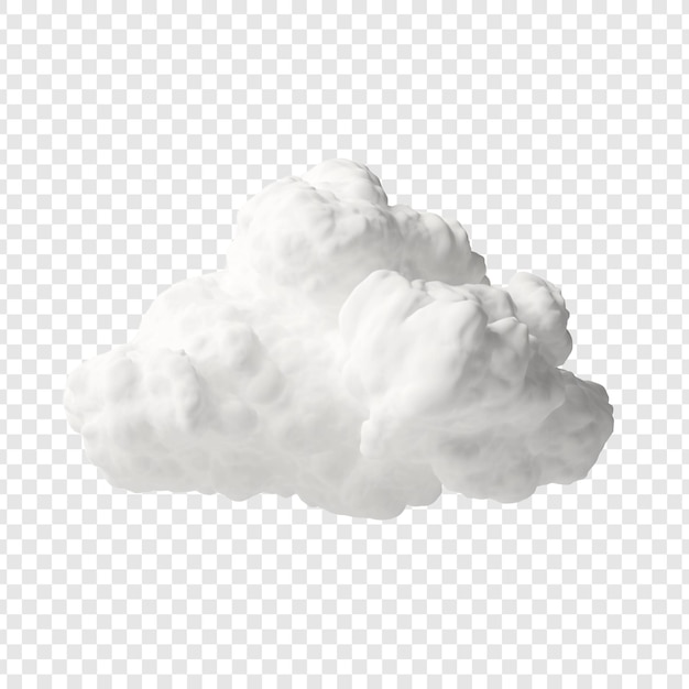 Nuage png isolé sur fond transparent