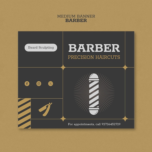 Projet de modèle de barbier