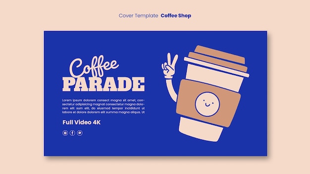 PSD gratuit projet de modèle de café