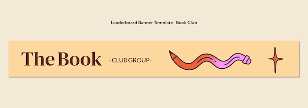 PSD gratuit projet de modèle de club de lecture