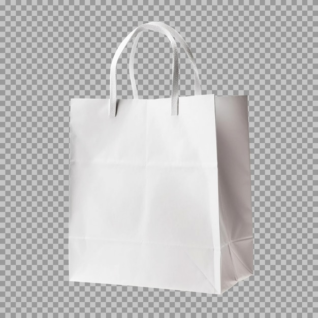 PSD gratuit psd isolé sac en papier shopping blanc sur fond