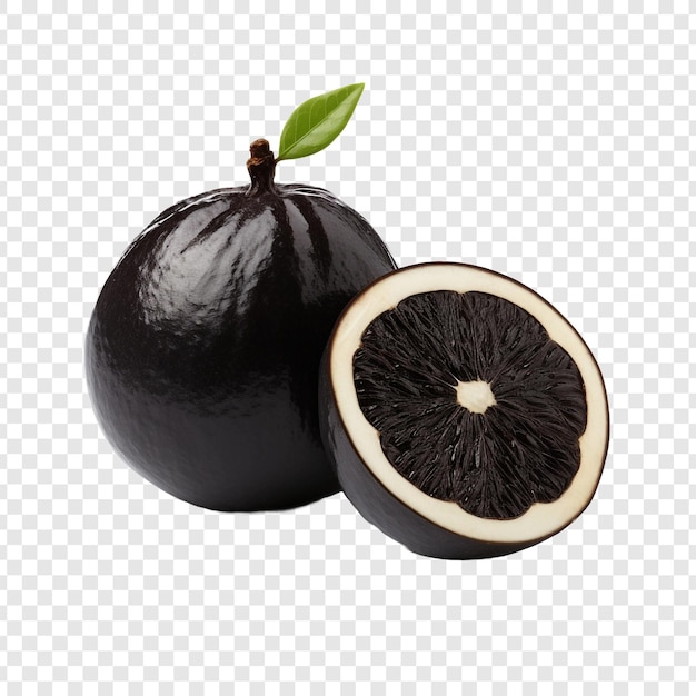 PSD gratuit sapote noir isolé sur fond transparent