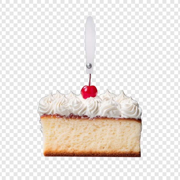 PSD gratuit spatule de gâteau isolée sur fond transparent