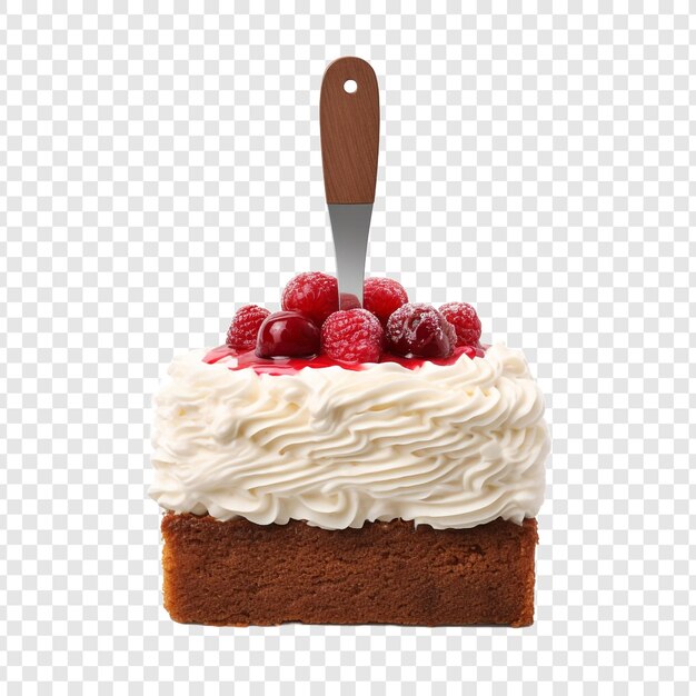 PSD gratuit spatule de gâteau isolée sur fond transparent