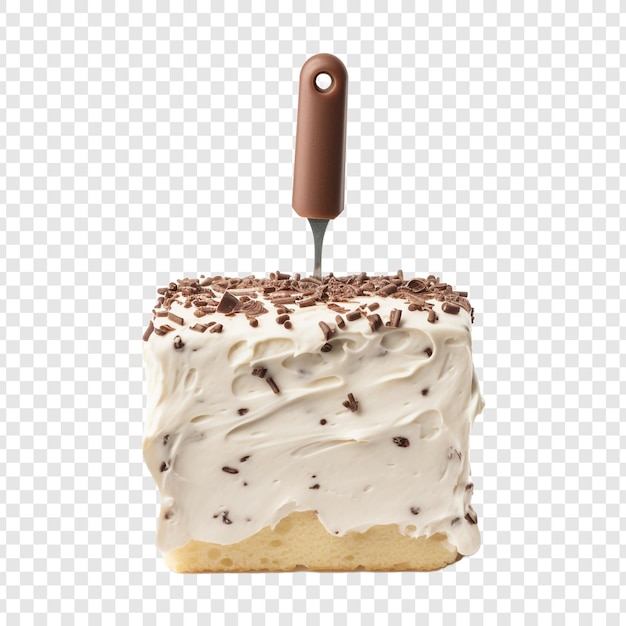 PSD gratuit spatule de gâteau isolée sur fond transparent