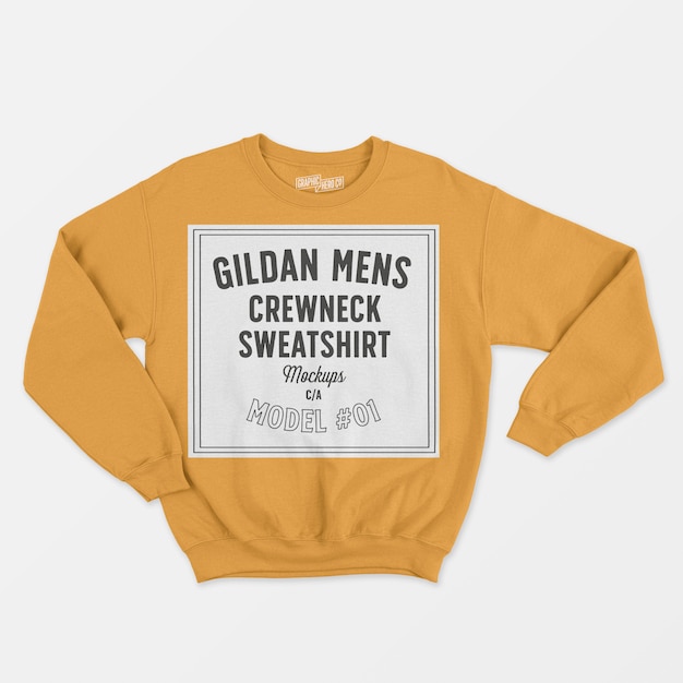 PSD gratuit sweat ras du cou pour homme