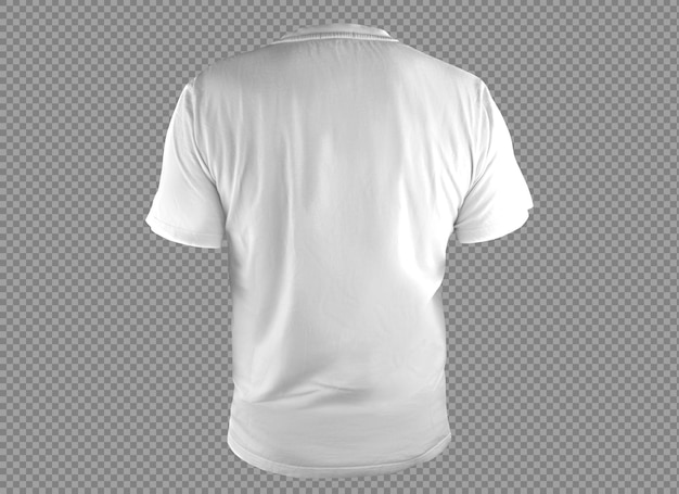 Tshirt dos blanc isolé