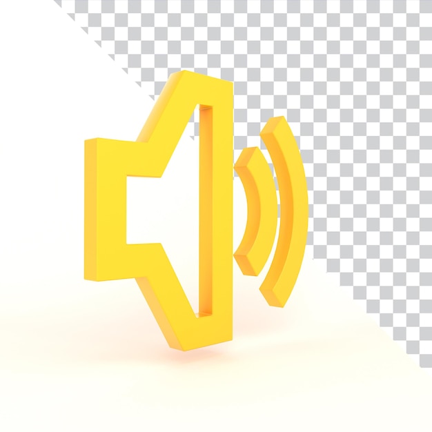 PSD gratuit volume sonore vers le haut côté perspective