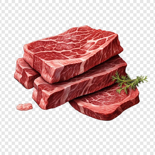 PSD gratuit wagyu isolé sur fond transparent