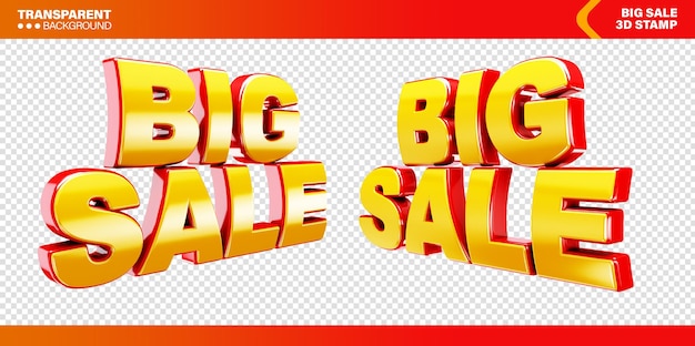 PSD grátis 3d big sale flash sale super sale logo isolado para composições